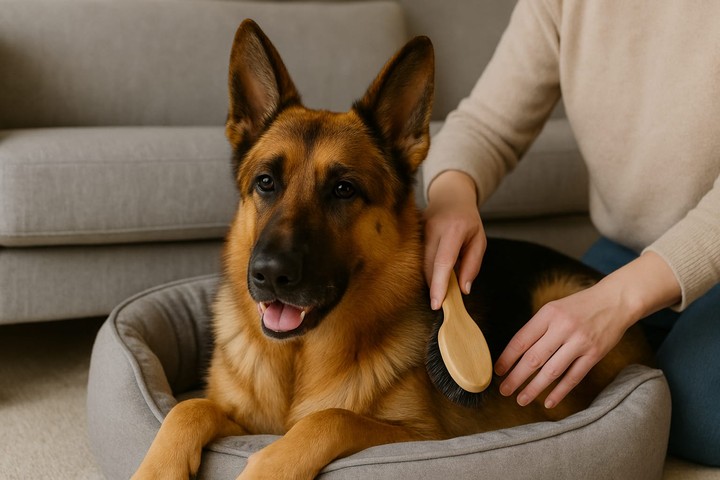 Miláčikovo - česanie psika